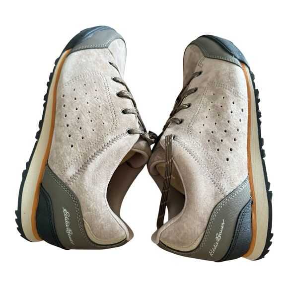 Eddie Bauer Mens Highland Sneaker 11.5 Gray Suede Lace Up New With Defects - Picture 9 of 11